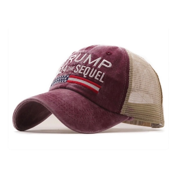 🇺🇸Trump 2024 The Sequel Distressed Look Unisex Embroidered Cool Mesh Hat! - Picture 4 of 4